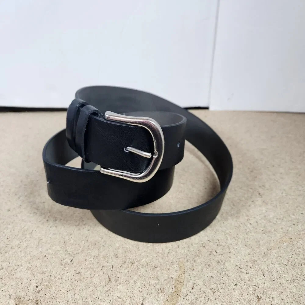 Black Faux‎ Leather Man Made Belt Dress Work Attire Men's Size 3x